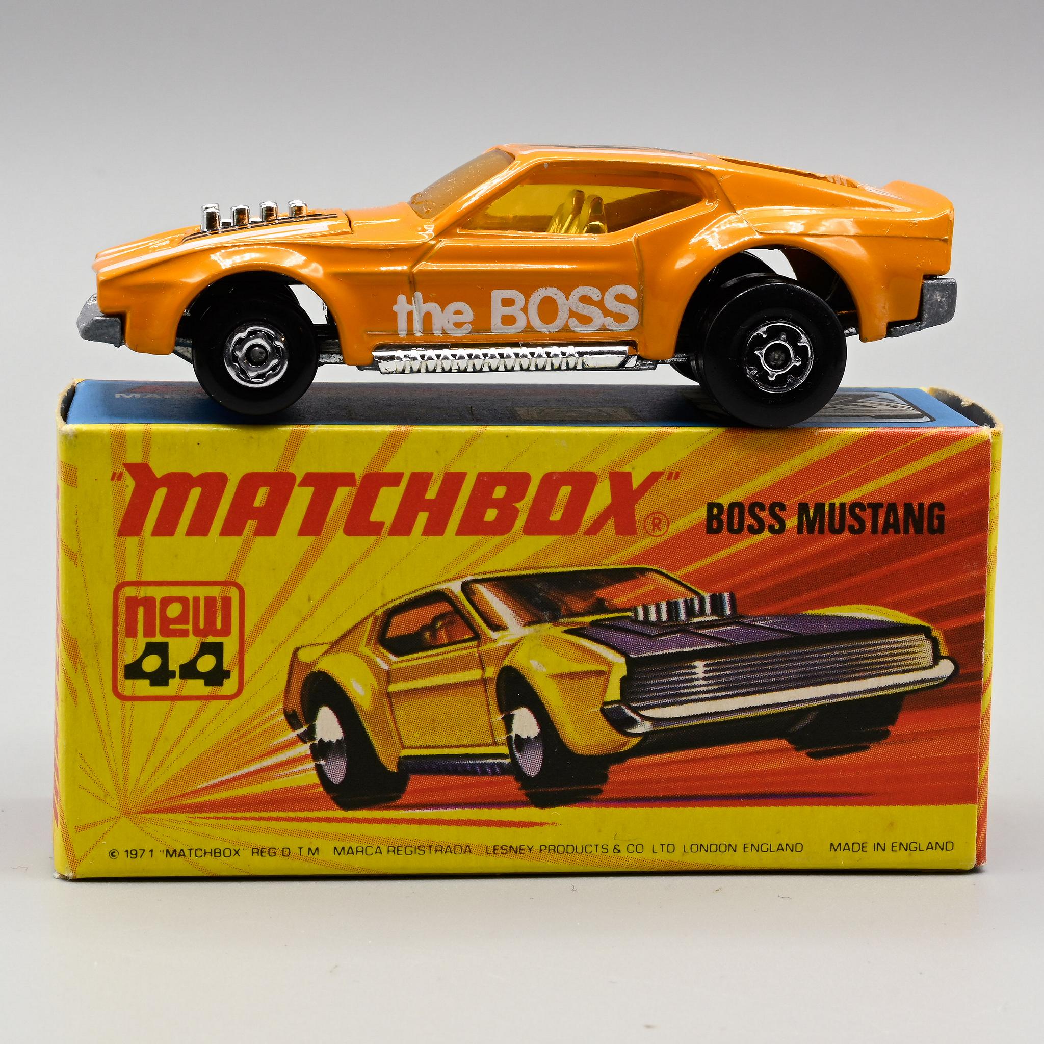 Matchbox+Superfast+44+Boss+Mustang+Orange+MIMB picture 1