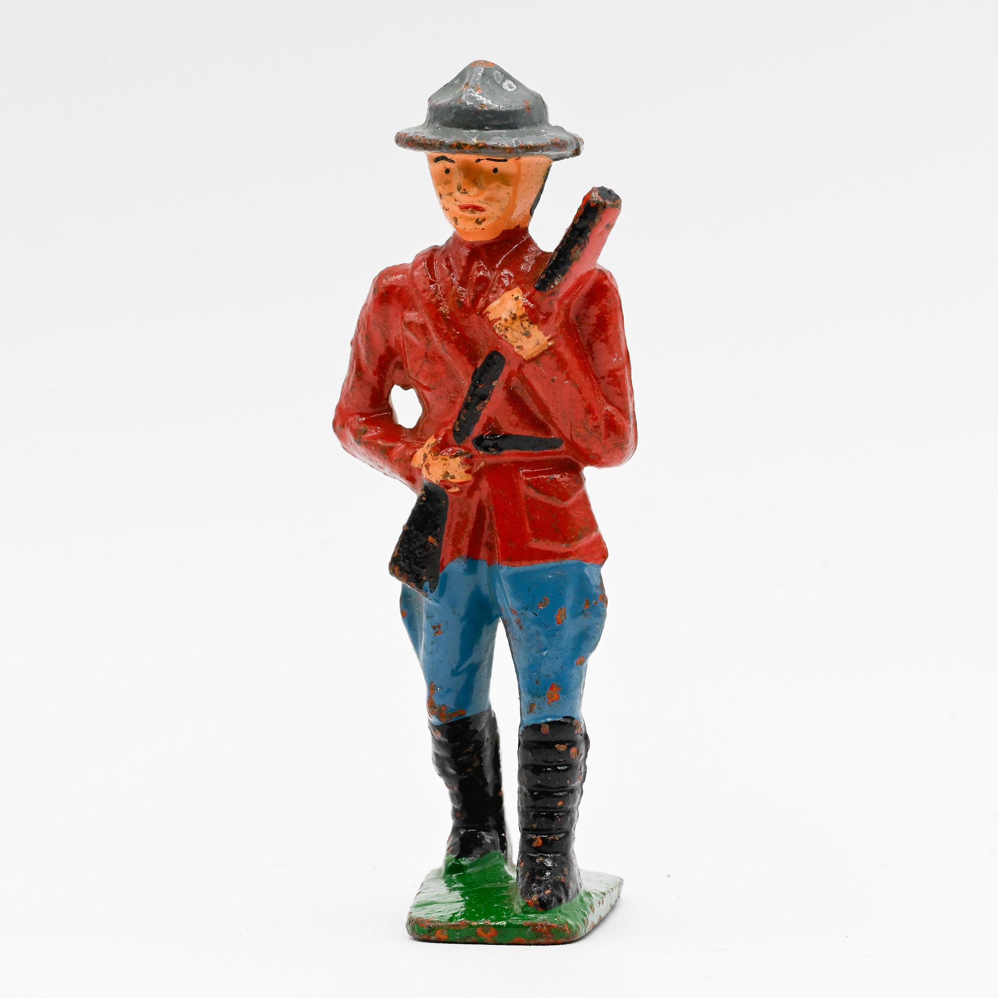 Grey+Iron+Mountie+RCMP+Vintage+Cast+Iron+Figure picture 1