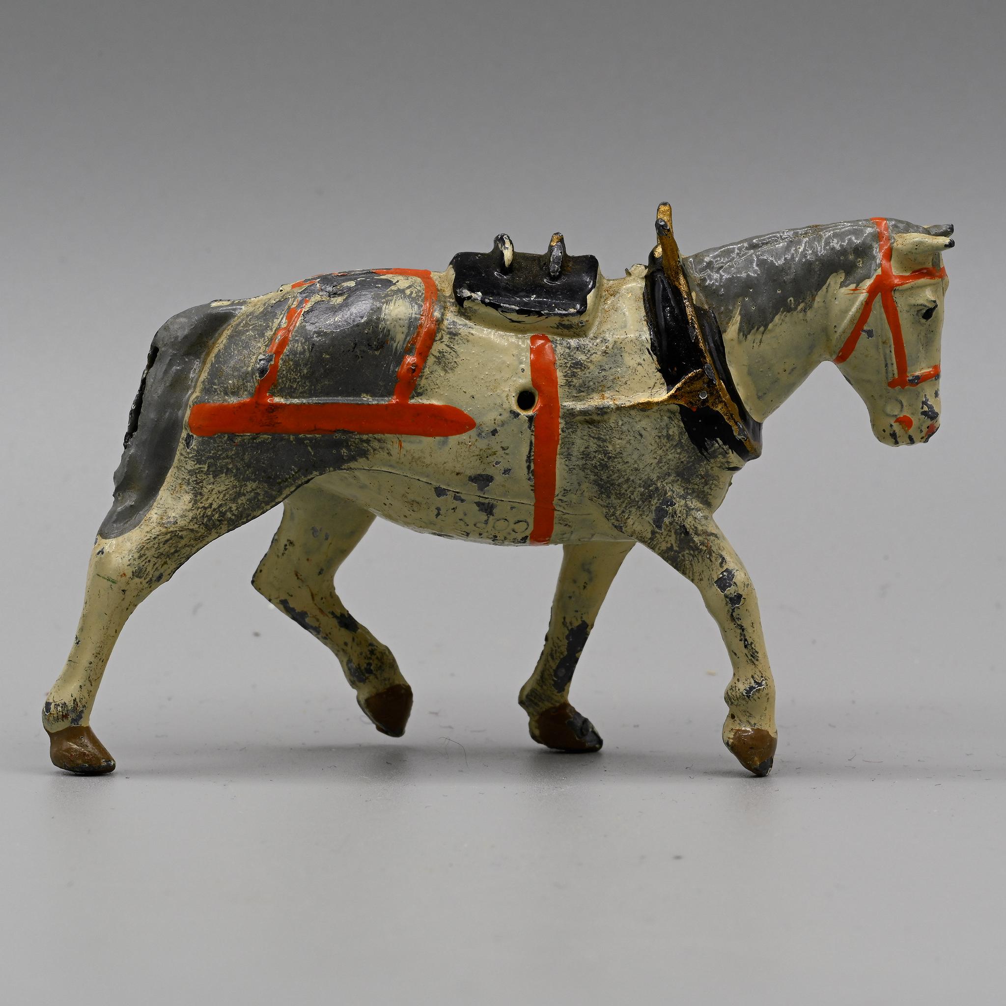 Britains+Lead+Cart+Horse+White picture 3