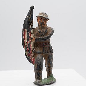 Barclay  701 Flag Bearer Dimestore Soldier