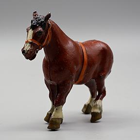 Britains Lead Shire Horse Brown