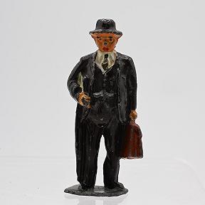 Vintage Timpo Male Passenger from Station Series Lead Figure