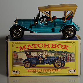 Lesney Matchbox Yesteryear Y12 1909 Thomas Flyabout - Turquoise
