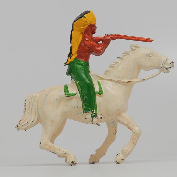 Johillco John Hill Co Indian Chief on Horse with Gun