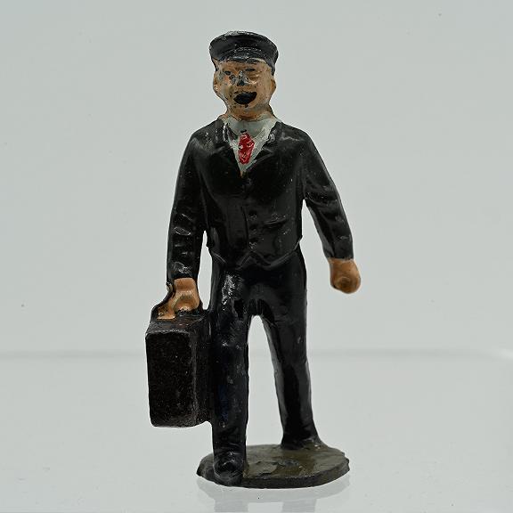 Johillco Porter with Suitcase Vintage Lead Railroad Figure